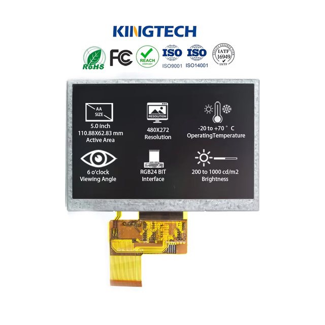 Kingtech OEM/ODM 5 Inch Projector LCD Panel 480x272 Touch Screen TFT LCD Module for Car Electronics