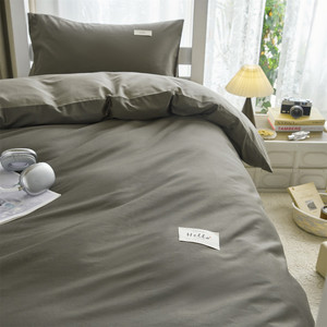 Juego de Ropa de Cama de Satén de Alta Calidad para <span class=keywords><strong>Hotel</strong></span> Cinco Estrellas, Técnica de Tejido 350T, 100% Algodón, Juego de Funda de Edredón y Sábanas - Product Image 2