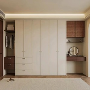 <strong>Medieval</strong> Style Luxury Solid Wood Bedroom Wardrobes Handcrafted Shaker Door Customizable Color Durable Antique Storage <strong>Furniture</strong> - Product Image 5