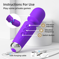 Erwachsene Mini Portable Silent Water proof 20 Modi mit starker Vibration Silikon masturbieren Dildo Vibrator Sexspielzeug für Frauen