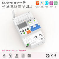 Interruptor de Circuito Inteligente IoT MCB RCBO con Medidor WiFi RS485 Tuya Tetra CEC UKCA IEC60947 Modbus 10kA, Equipo Electrónico de Cobre