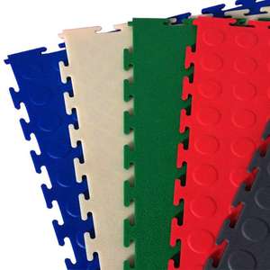 Dalles de sol modulaires rigides colorées, modernes, emboîtables, imperméables et résistantes à l'usure pour garage, terrasse, salle de sport, hôtel, entrepôt, atelier - Product Image 4