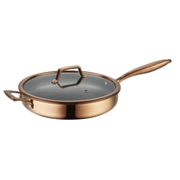 Le petit bonheur de votre cuisine : Casserole facile à nettoyer |   Chauffage uniforme à 3 couches pour une cuisine joyeuse sur tous les types de cuisinières