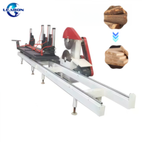 Scie industrielle sur table pour troncs Scie circulaire à bûches Découpeuse de bois Coulissante