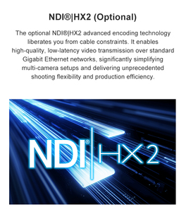 ผู้ผลิตขายส่งกล้อง PTZ 4K 30fps ซูมออปติคอล 20 เท่า ติดตามด้วย AI รองรับ NDI HX2 สำหรับระบบสตูดิโอถ่ายทอดสดและการประชุมทางวิดีโอ - Product Image 2