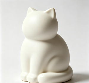 Escultura Minimalista de Gato Impresa en 3D de Fabricación Premium, Adorno para Mesa de Oficina, Decoración de Dormitorio, Arte para el Hogar, Decoración de Interiores - Product Image 1