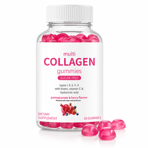 Gélules Multi Collagène 5 Types I II III V X Biotine Vitamine C <span class=keywords><strong>Acide</strong></span> Hyaluronique Peau Cheveux Ongles Articulations - Product Image 1