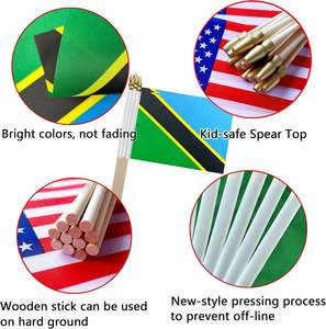 2025 gros personnalisé <span class=keywords><strong>tanzanie</strong></span> main agité drapeau Polyester 14*21cm extérieur défilé vague promotionnel moldavie Mini drapeaux à main - Product Image 2