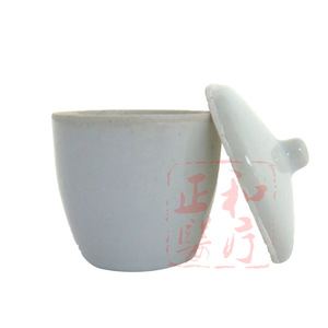 Crisol de cerámica con tapa para experimentos químicos, 20ml, 30ml, 50ml, 100ml - Product Image 4