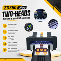 Nueva Cortadora de Cajas de Papel ZD350Ultra-D de Alta Calidad con Doble Cabezal, Alimentación Automática A3, Máquina de Corte y Plegado de Etiquetas de Alta Precisión