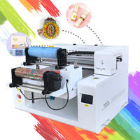 Mesin Cetak UV Flatbed Hybrid A2+ 6050 dengan Rotary 360 untuk Pencetakan Digital Inkjet UV pada Akrilik, Kaca, Keramik, Tumbler, Tekstur 3D