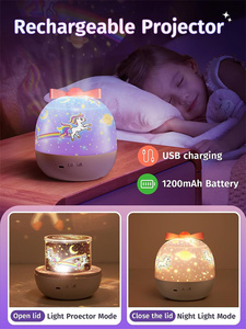 6 phim 6 chế độ chiếu sáng phòng trẻ em vườn ươm ánh sáng kỳ lân ánh sáng ban đêm chiếu bé mẫu giáo trẻ em tiếng ồn trắng máy - Product Image 2