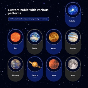 Proiettore <span class=keywords><strong>di</strong></span> Luce Notturna con Logo Cielo Stellato e <span class=keywords><strong>Luna</strong></span>, Luce Bianca Calda, Alimentazione USB, per Camera da Letto, Sfondo per Selfie Natalizi - Product Image 2