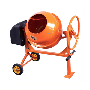 Mezcladora de Concreto Eléctrica Móvil de 70L con Descarga Manual y 220V para Obras de Construcción - Product Image 2