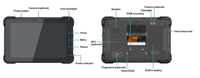 Tablet PC Android de 10.1 Pulgadas con Pantalla Capacitiva de 1280x800, Octa Core, WiFi, Batería de 8000mAh para Gestión de Flotas y Localización GPS