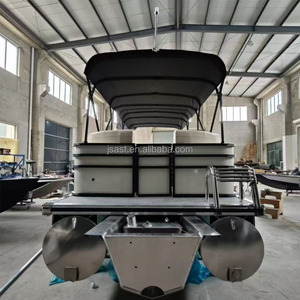 Bote Pontón de Lujo en Venta Caliente, Personalizado, de Aleación de Aluminio 5052, con 2 Tubos, Tanque de Combustible de 115 HP, Luces y Música, Embarcación Recreativa - Product Image 6