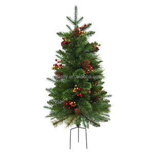 Manufacturer Customized High Quality 30Inch Artificial <b>Christmas</b> <b>Tree</b> Red Berry Pine <b>Cone</b> Weather Resistant Eco-Friendly Outdoor - Product Image 2