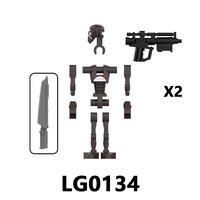 LG1017-1019 Robot de combat Space Wars Battle Droid Juguetes Cadeaux Personnages Plastique DIY Ensembles de blocs de construction éducatifs Jouets pour enfants