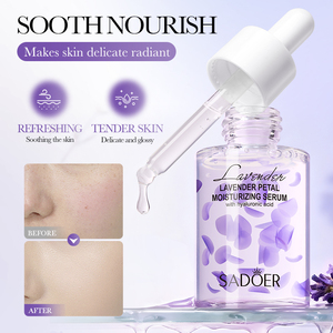 SADOER Nueva <span class=keywords><strong>Esencia</strong></span> Hidratante de Pétalos de <span class=keywords><strong>Lavanda</strong></span> 30ml, Repone la Hidratación, Calma, Estabiliza, Absorción Rápida, Productos para el Cuidado Facial - Product Image 2