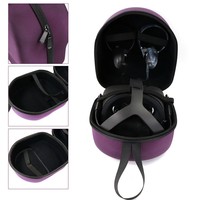 Tas Jinjing Keras dengan Penutup Pelindung Lensa untuk Oculus Meta Quest 3S/Quest 3/Quest 2/Apple Vision Pro