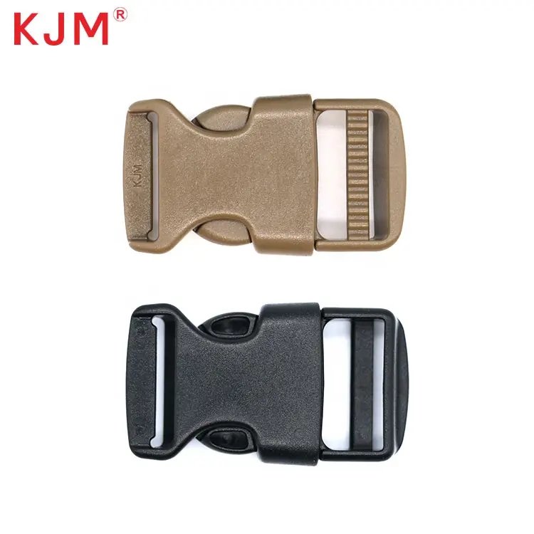 KJM China Supply Tactical Backpack Waist Bag Parts 25ミリメートルPlastic Quick Side Release Military Belt Buckle