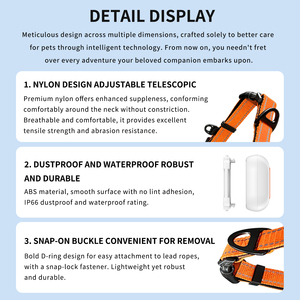 Coleira Ajustável Impermeável de Nylon com Rastreador GPS para Cães e Gatos com Carregamento Magnético, Longa Duração da Bateria e Posicionamento em Tempo Real - Product Image 6