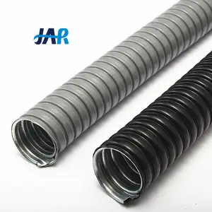 Electrical Flexible PVC Coated ID 6mm-150mm Metal Corrugated GI Stainless Steel Pipe