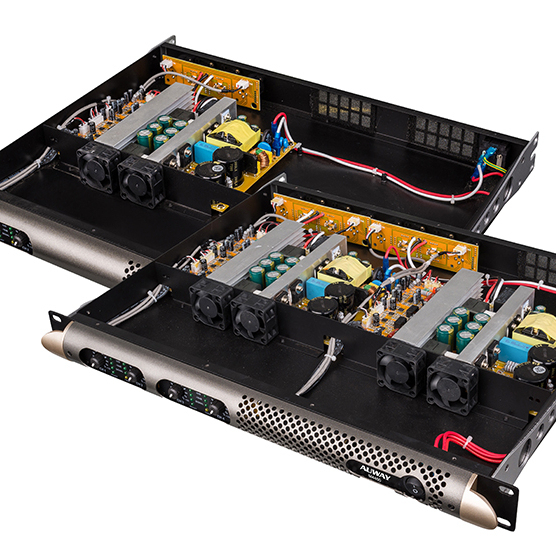 1U 4 Channel 2x550W 4 Ohm Metal High Quality Digital Class D Power Amplifier Sound System