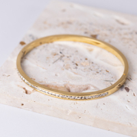 Pulsera de Acero Inoxidable de Lujo con Diseño de Trébol de la Suerte, Incrustada con Circonitas, para Mujer, Joyería Moderna para Fiestas