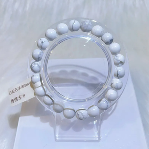 Venta al por mayor pulsera de cuentas piedra esmerilada corona pulsera explosiva acabado pulsera multicolor - Product Image 1