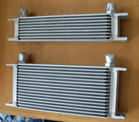 Refroidisseur d'huile de course universel pour le marché secondaire, radiateur d'huile moteur tout en aluminium, 7-30 rangées