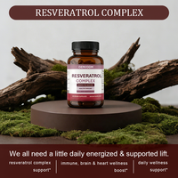 Complexe de Resvératrol 2000 mg par Portion, Capsules Antioxydantes Végétaliennes, Soutien Immunitaire/Cérébral/Énergétique/Cardiaque |   Complément alimentaire 60 capsules