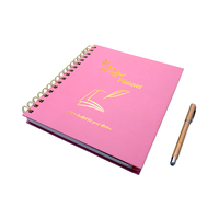 Carnet de planification en papier, couverture en PP noir, spirale, pour étudiants, exercices d'écriture, planificateur avec index mensuel, pages de séparation