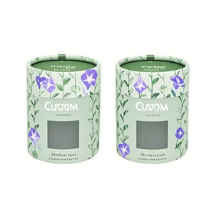 Boîte d'emballage en carton personnalisée pour cadeaux, avec tube en PVC transparent et fenêtre - Product Image 6