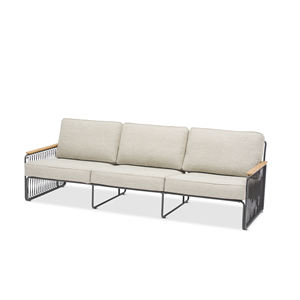 Divano a 3 Posti Riva in Metallo e Corda - Product Image 1