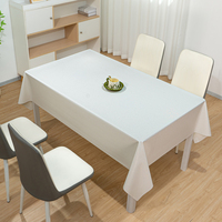 Nappe en PVC blanc RNPT, résistante à la chaleur, idéale pour les banquets familiaux et les décorations hôtelières – Vente en gros