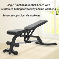 Banc de musculation pliable multifonctionnel de qualité commerciale, capacité maximale de 400 kg, cadre en acier allié réglable pour salle de sport à domicile