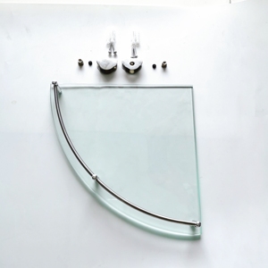 Kệ Góc Kính Cường Lực Phòng Tắm Bằng Thép Không Gỉ Gắn Tường Màu Đen Siêu Trong Suốt <span class=keywords><strong>6</strong></span> Mm 8 Mm 10 Mm - Product Image 5