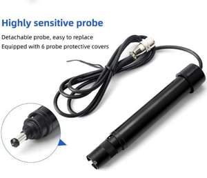 2025 Melhor Dissolvido Medidor De Oxigênio DO Medidor com Backlit Impermeável <span class=keywords><strong>Digital</strong></span> Dissolvido Oxigênio Temp Medidor para Aquário Fish Tank - Product Image 4