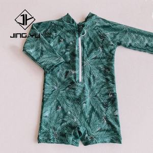 Traje de Baño de una Pieza para Niños, con Estampado Playero, Protección Solar, Personalizado, Ecológico, de Poliéster, de la Fábrica JINGYU - Product Image 2
