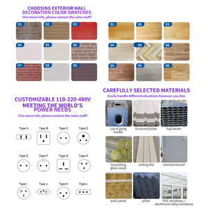 <span class=keywords><strong>Casa</strong></span> Modular Prefabricada Tipo Villa de Madera Acogedora de 20x40 pies, <span class=keywords><strong>Casa</strong></span> Contenedor Expandible con Techo a Dos Aguas y Porche, para el Mercado de EE. UU. y Australia - Product Image 3