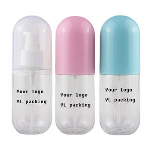 ขวดสเปรย์พลาสติกทรงแคปซูลสีชมพู ฟ้า ขาว เหลือง ขนาด 30 มล.-100 มล. น่ารัก สำหรับบรรจุภัณฑ์ผลิตภัณฑ์ดูแลผิวและแชมพู - Product Image 6