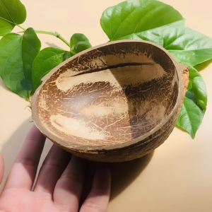 ชามทรงไข่กะลามะพร้าวธรรมชาติสำหรับไอศกรีม-ทำด้วยมือเป็นมิตรกับสิ่งแวดล้อมส่งออกพร้อม ECO2GO เวียดนาม - Product Image 1