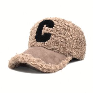 Gorra de Béisbol Casual Unisex, Color Sólido, Material Imitación Lana de Cordero, Tejido Común, Gran Venta - Product Image 2