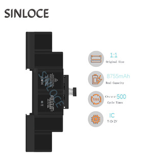 SINLOCE, venta al por mayor, producción de alta calidad, fábrica de baterías de teléfonos móviles para MacBook Pro 15 <span class=keywords><strong>A1618</strong></span> - Product Image 4