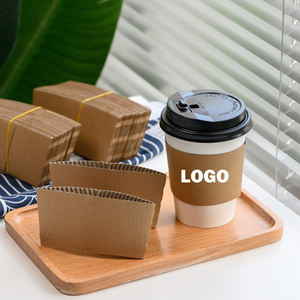 ปลอกกระดาษคราฟท์พิมพ์ลายตามสั่ง เป็นมิตรกับสิ่งแวดล้อม สำหรับแก้วสองชั้น เก็บอุณหภูมิสำหรับเครื่องดื่มร้อนและไวน์ ขายส่ง - Product Image 2