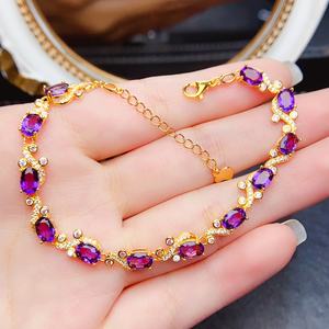 Bracelet en améthyste de créateur avec argent sterling - Bracelet tendance pour femmes pour le marché B2B - Product Image 5