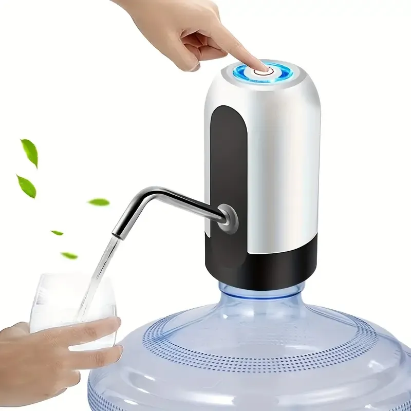 Dispenser air minum instan botol plastik, pompa dispenser air dingin elektrik otomatis portabel