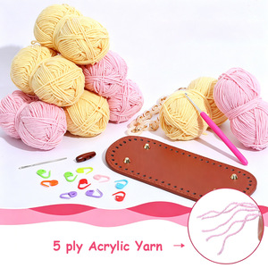 Kit de <span class=keywords><strong>sac</strong></span> fourre-tout au <span class=keywords><strong>crochet</strong></span> personnalisé pour débutants et adultes, kit de <span class=keywords><strong>sac</strong></span> au <span class=keywords><strong>crochet</strong></span> Granny Square avec tutoriels vidéo d'instructions - Product Image 5