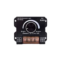 Interrupteur variateur LED sans fil Yhint avec télécommande tactile, gradation progressive 30A, sans stroboscope, sans bruit, portée 5-10m, charge maximale 720W, garantie 2 ans